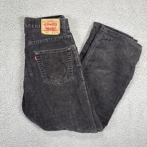 Vintage‎ Levi's 559 Corduroy Jeans Men's 31x30 (31x29) Black Relaxed Y2K READ